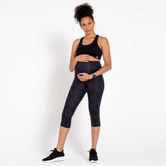 Influential Umstands-Leggings Mit 3/4-Länge Für Damen Schwarz
