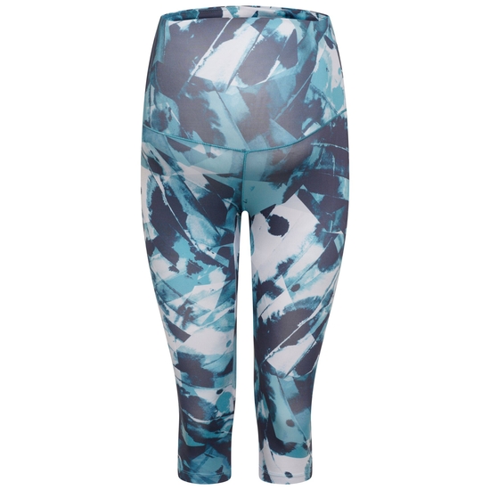 Women's Influential Maternity 3/4 Tights Dragonfly Ink Print