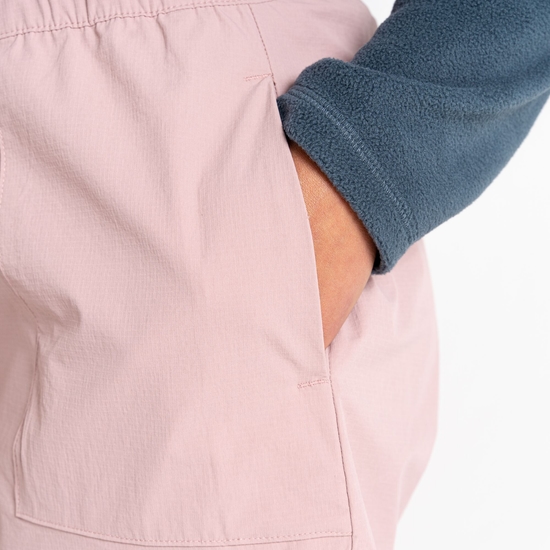 Short de marche léger Femme Rapport Rose