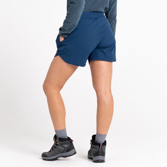 Short de marche léger Femme Rapport Bleu