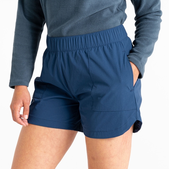 Short de marche léger Femme Rapport Bleu
