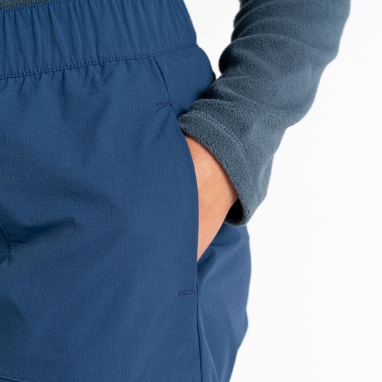 Short de marche léger Femme Rapport Bleu