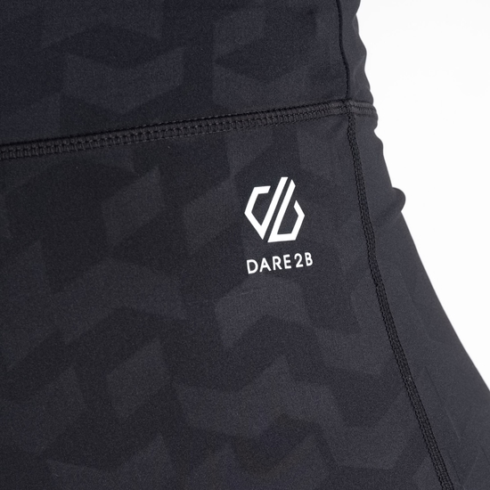 Women's Influential 7/8 Gym Leggings Black Chevron Print