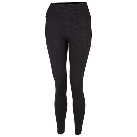 Women's Influential 7/8 Gym Leggings Black Chevron Print