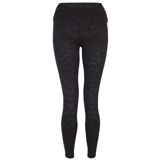 Women's Influential 7/8 Gym Leggings Black Chevron Print