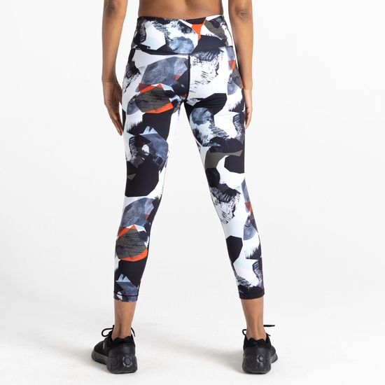 Women's Influential 7/8 Gym Leggings Lichen Green Abstract