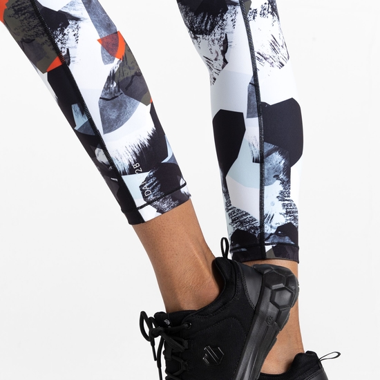 Women's Influential 7/8 Gym Leggings Lichen Green Abstract