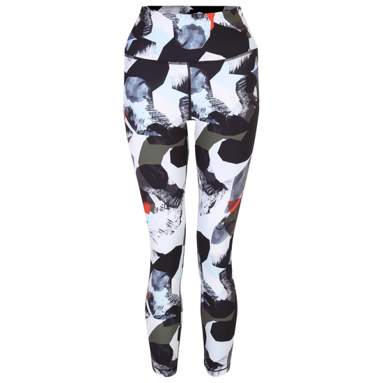 Women's Influential 7/8 Gym Leggings Lichen Green Abstract