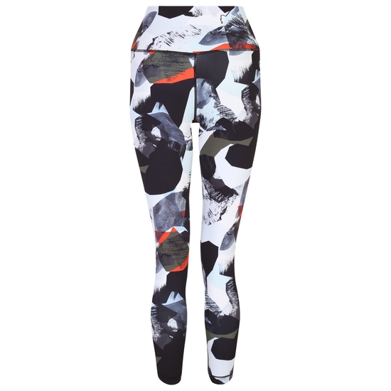 Women's Influential 7/8 Gym Leggings Lichen Green Abstract