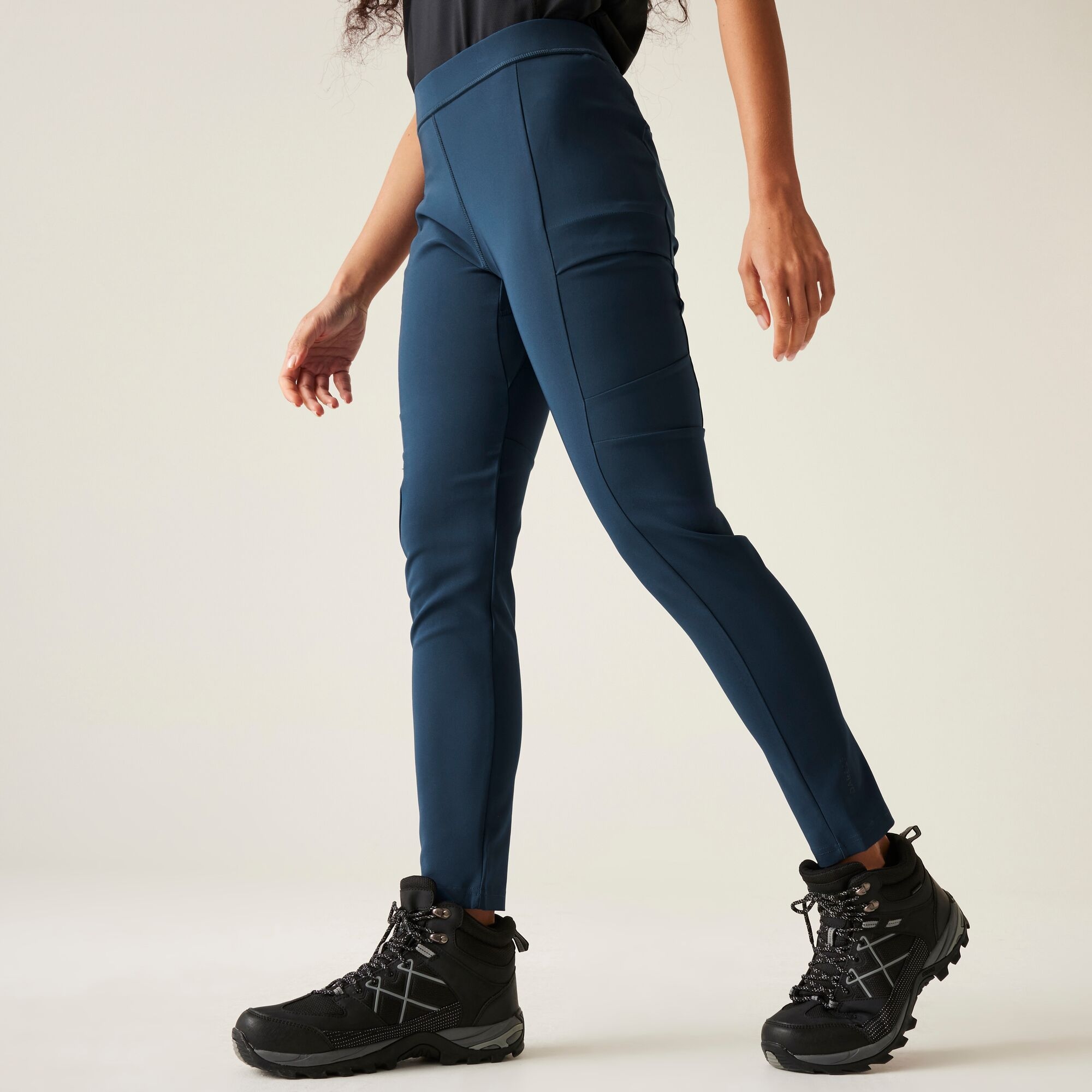 Dare 2b Women's Navy Blue Jacquard Melodic II Walking Leggings, Size: 14 Regular