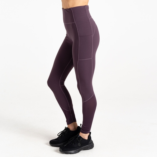 Women's Power Leggings Deep Plum 