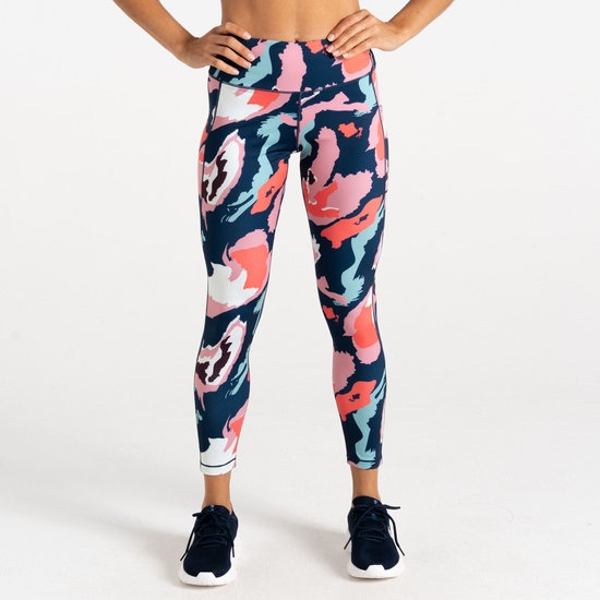 Women's Influential II Leggings Marble Swirl Print 