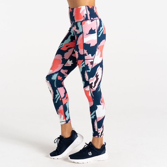 Women's Influential II Leggings Marble Swirl Print 
