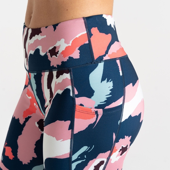 Women's Influential II 3/4 Leggings Marble Swirl Print 