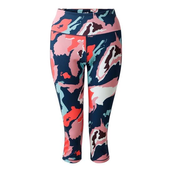 Women's Influential II 3/4 Leggings Marble Swirl Print 