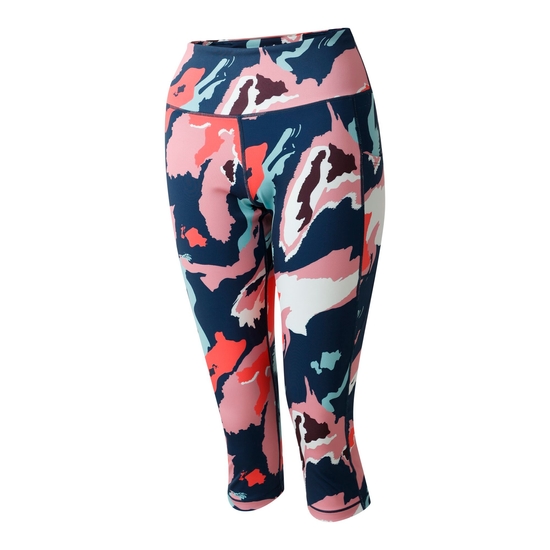 Women's Influential II 3/4 Leggings Marble Swirl Print 