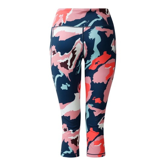 Women's Influential II 3/4 Leggings Marble Swirl Print 
