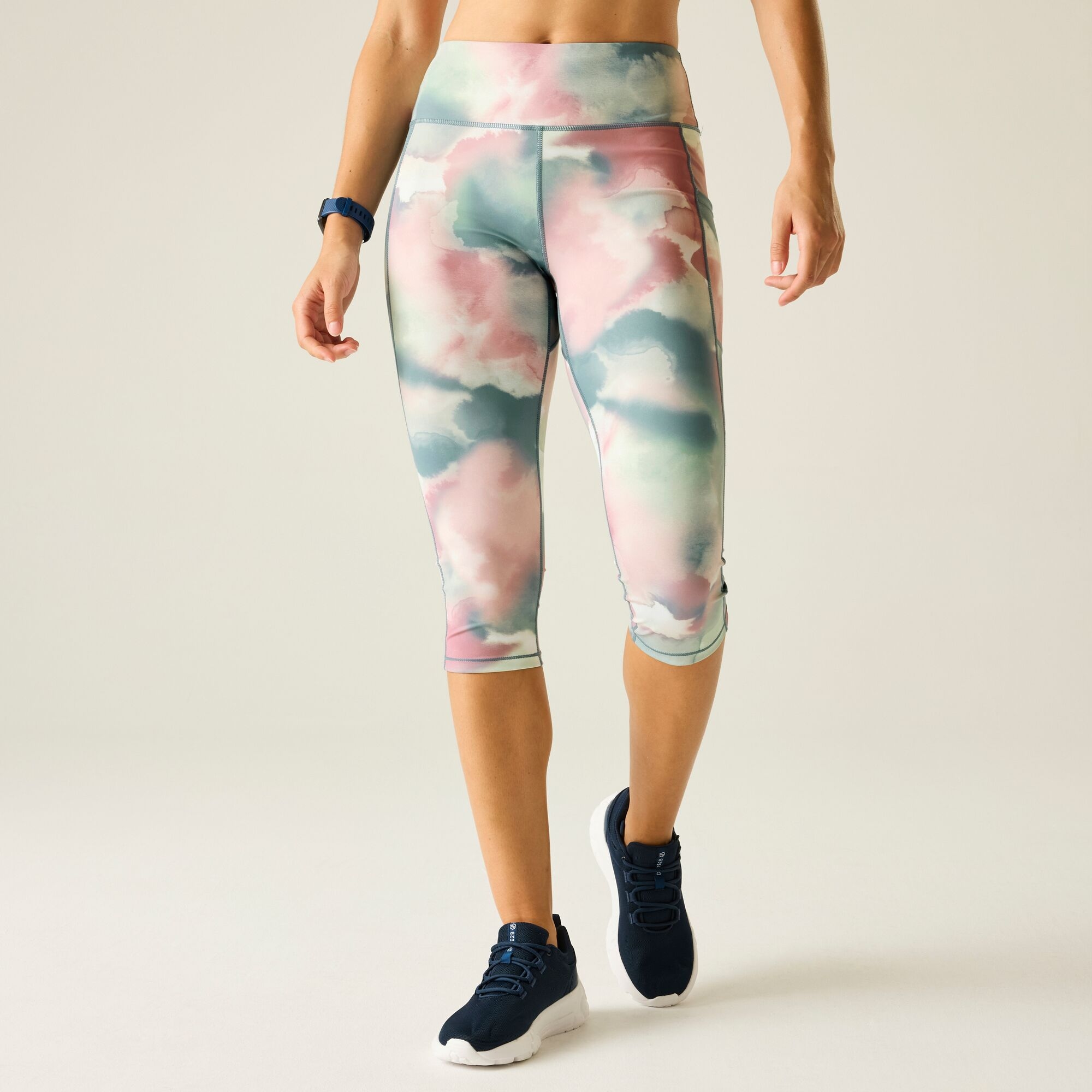 Dare 2B Women's Pink Influential Ii 3/4 Leggings Size: 10