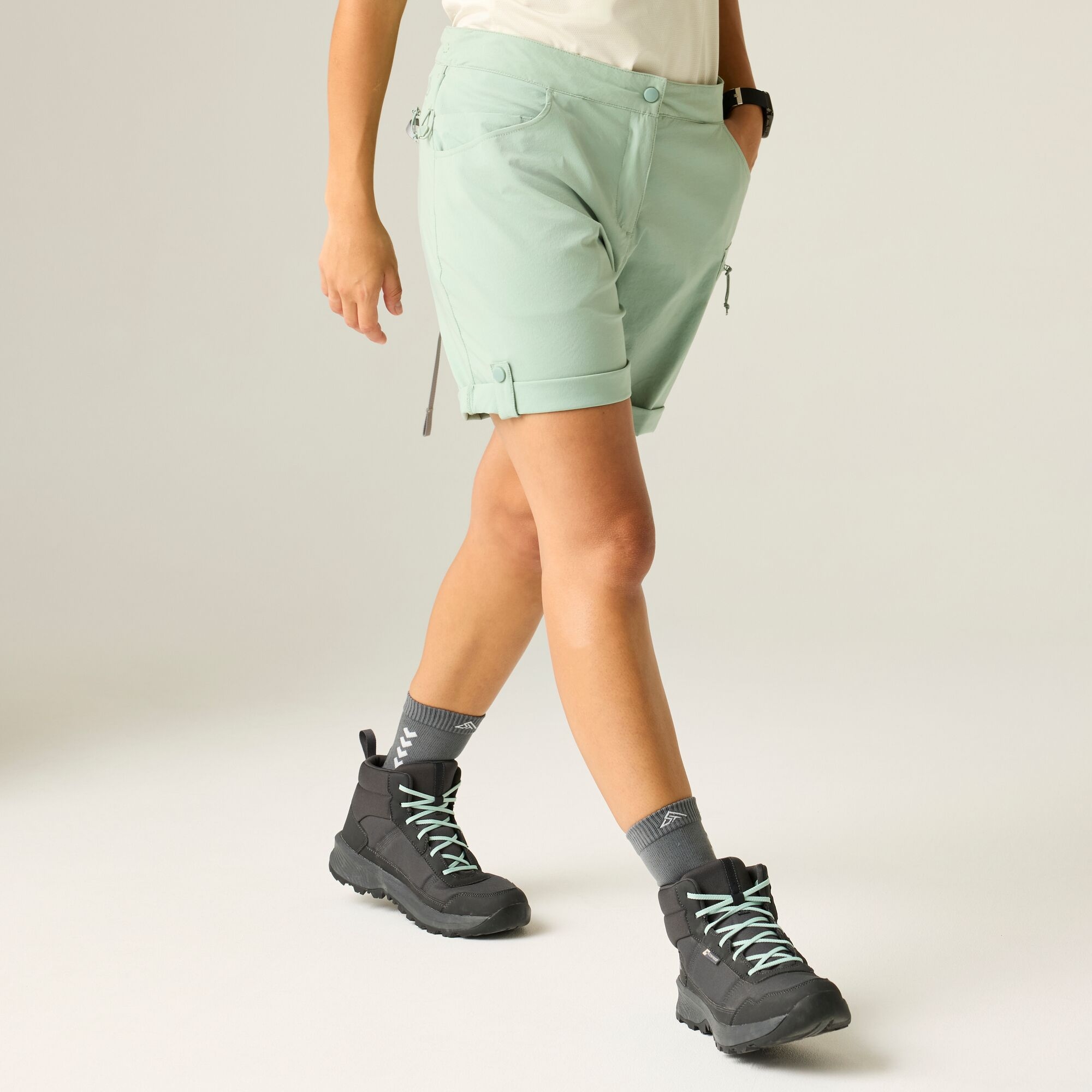 Dare 2B Women's Green Melodic Iii Walking Shorts Size: 18
