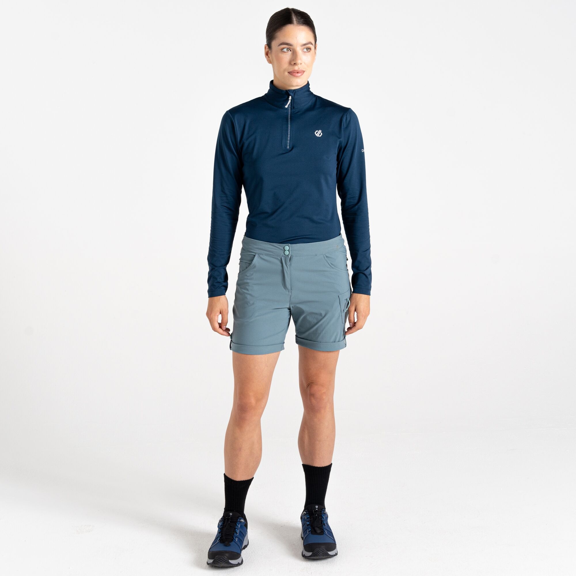 Dare 2B Women's Grey Melodic Iii Walking Shorts Size: 20