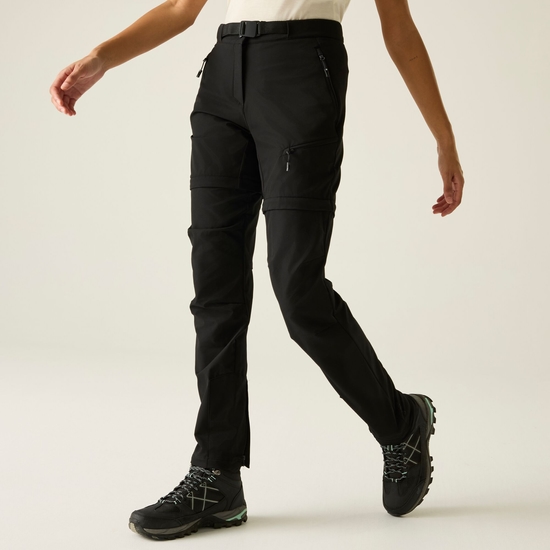 Women's Melodic Pro Zip Off Trousers Black