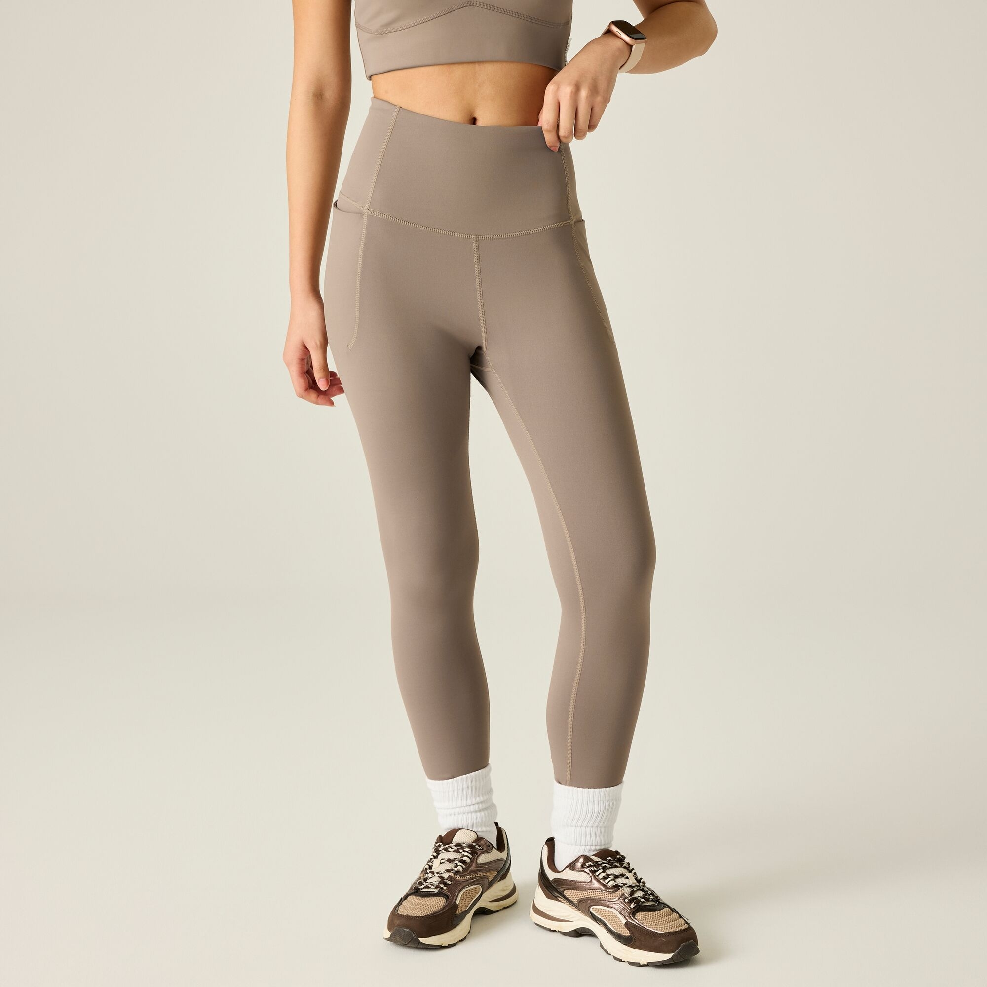 Dare 2B Women's Taupe Refresh Sculpting Leggings In Size 12 - Image 6
