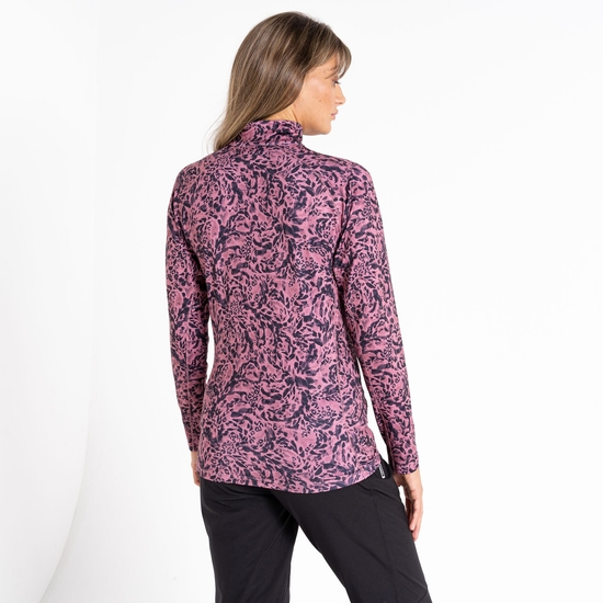 Women's Divulge Lightweight Core Stretch Midlayer Mesa Rose Animal Print