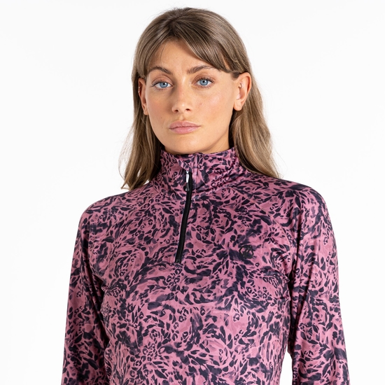 Women's Divulge Lightweight Core Stretch Midlayer Mesa Rose Animal Print