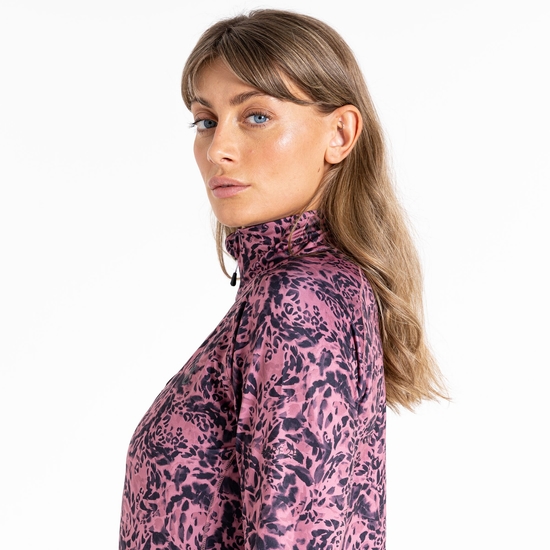 Women's Divulge Lightweight Core Stretch Midlayer Mesa Rose Animal Print