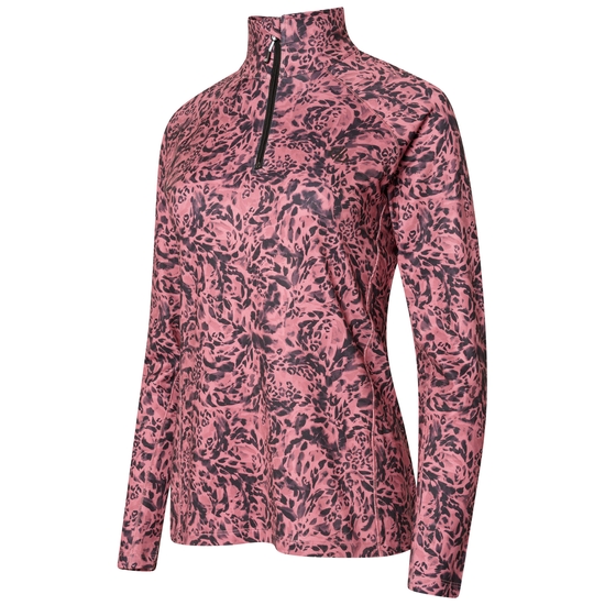 Women's Divulge Lightweight Core Stretch Midlayer Mesa Rose Animal Print