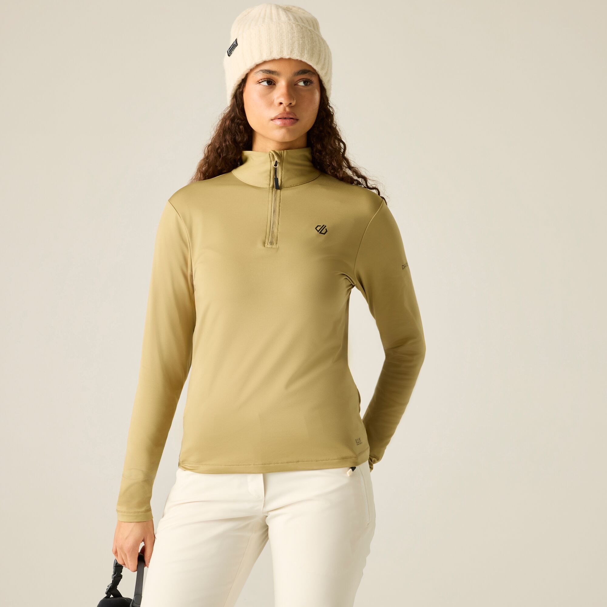 Dare 2B Women's Beige Lowline Ii Core Stretch Midlayer Size: 10