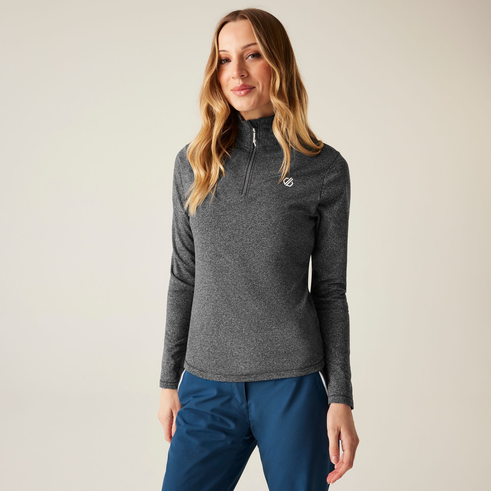 Dare 2B Women's Grey Lowline Ii Core Stretch Midlayer Size: 12