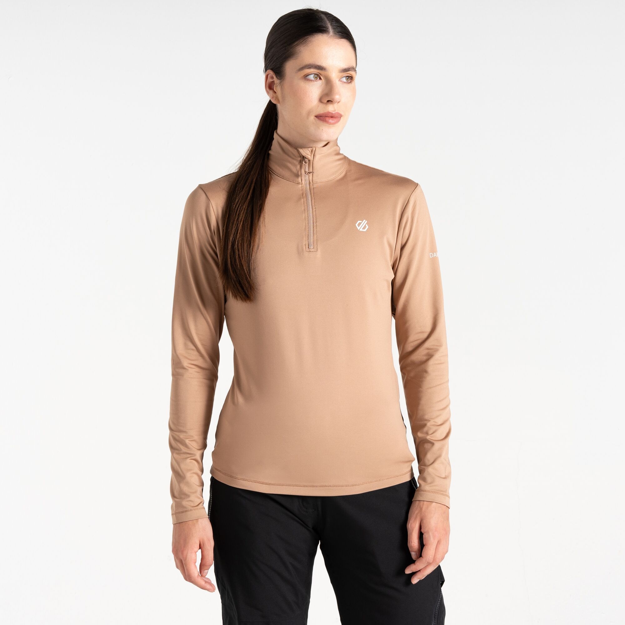 Dare 2B Women's Beige Lowline Ii Lightweight Core Stretch Midlayer