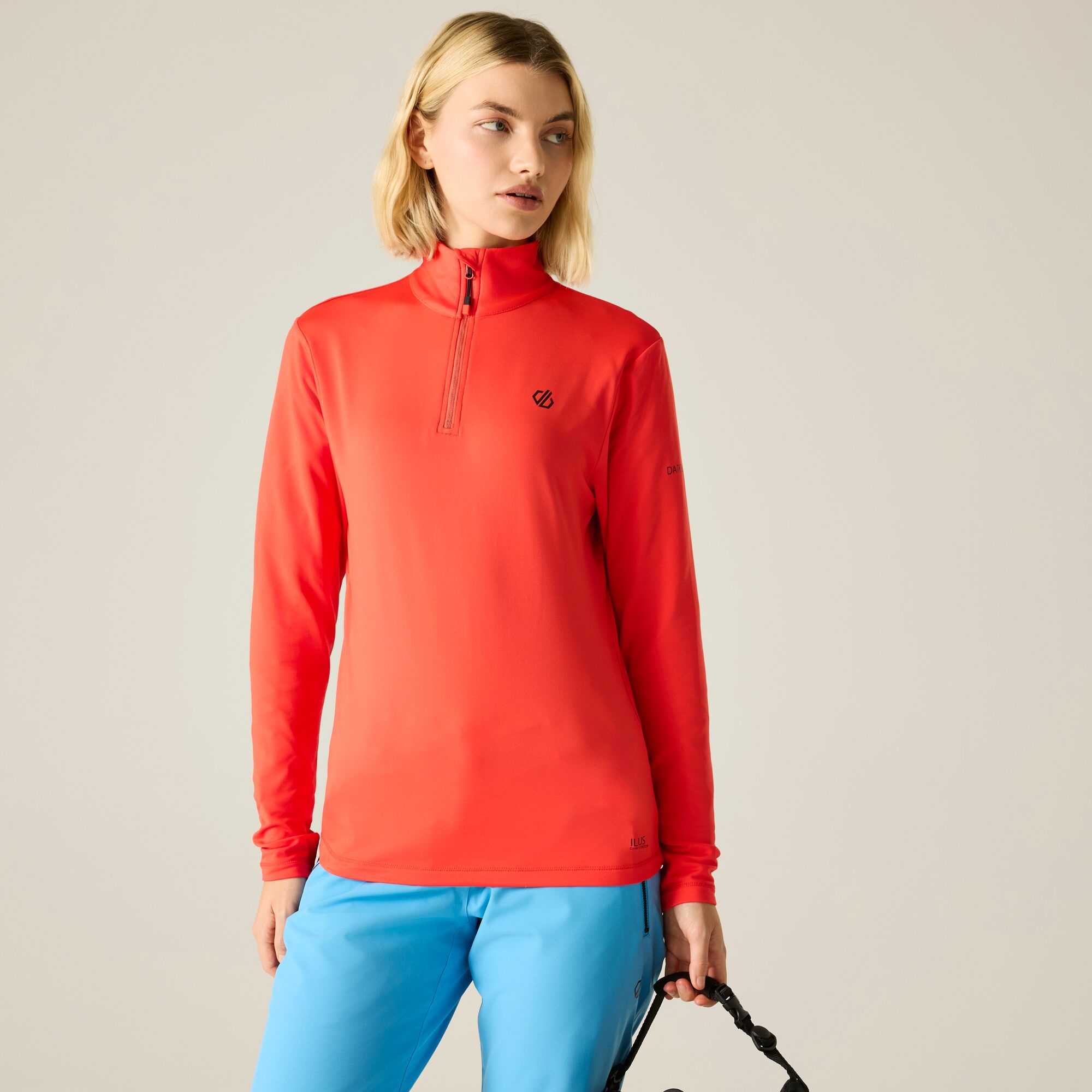Dare 2B Women's Orange Lowline Ii Core Stretch Midlayer Size: 16