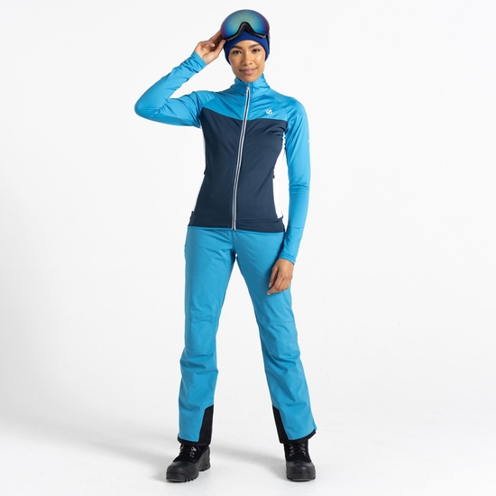 Damen Elation II Core-Stretch-Midlayer Blau
