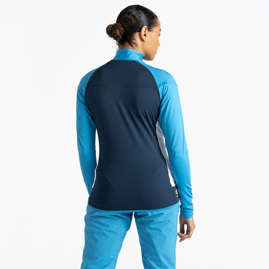 Damen Elation II Core-Stretch-Midlayer Blau