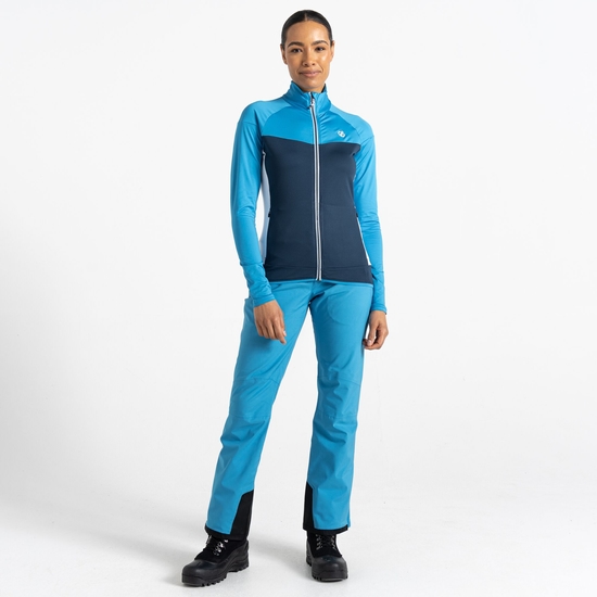 Damen Elation II Core-Stretch-Midlayer Blau