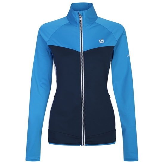 Damen Elation II Core-Stretch-Midlayer Blau