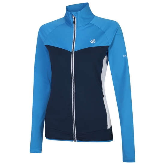 Damen Elation II Core-Stretch-Midlayer Blau