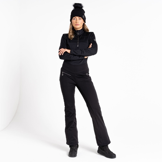 Damen Crystallize Stretch-Skihose Schwarz