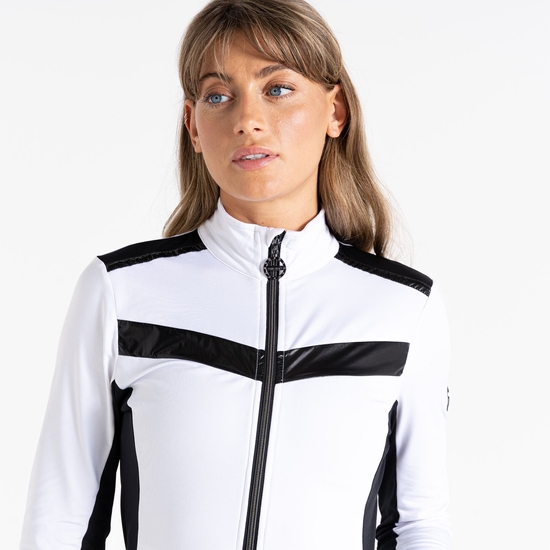 Women's Divinity II Core Stretch Midlayer White Black