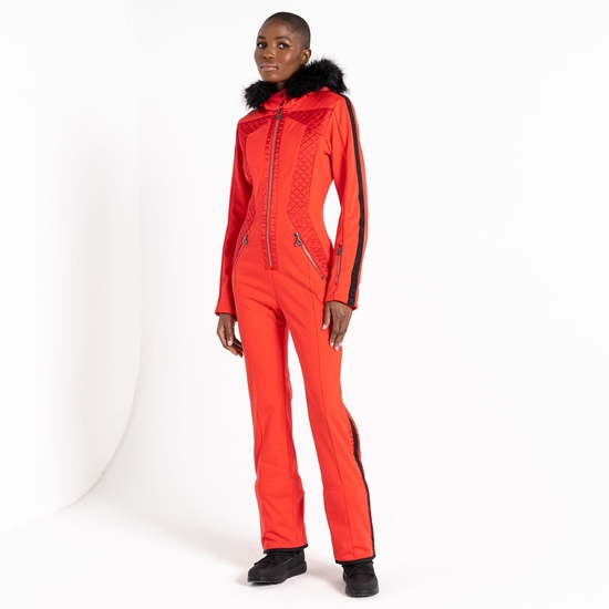 Women s Supremacy Snowsuit Volcanic Red Dare2B UK