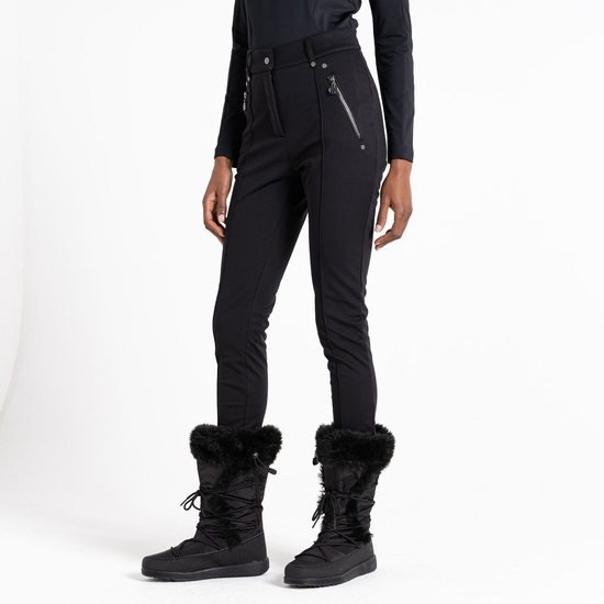Women's Regimented Ski Trousers Black