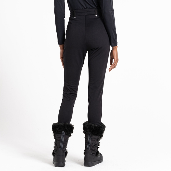 Women's Regimented Ski Trousers Black