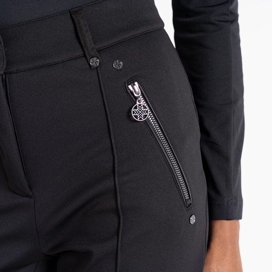 Women's Regimented Ski Trousers Black
