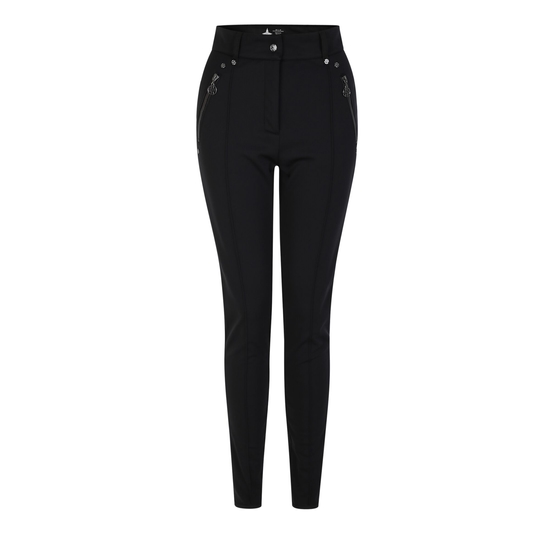 Women's Regimented Ski Trousers Black