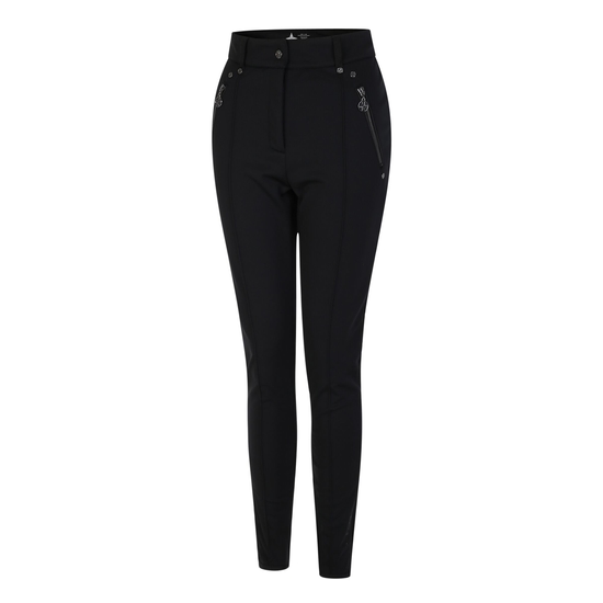 Women's Regimented Ski Trousers Black