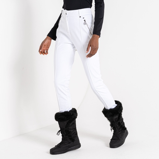 Damen Regimented Skihose Weiß