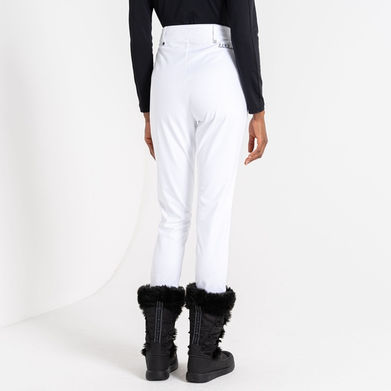 Damen Regimented Skihose Weiß