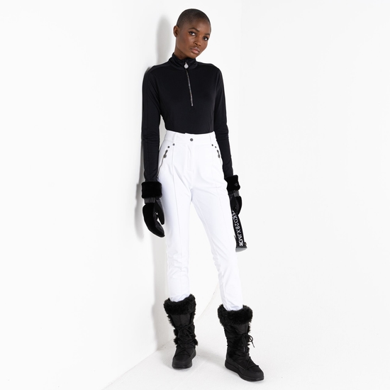 Damen Regimented Skihose Weiß